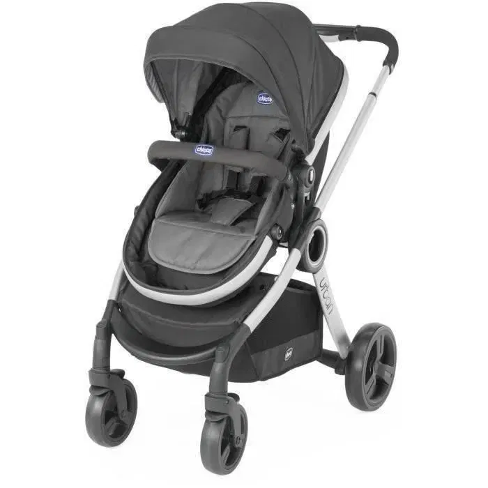Chicco Pack Color Urban - Accessoires pour poussette Urban Plus : couvre-jambes, canopy protecteur, réducteur, kit confort - Anthracite