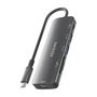 Hub USB Aisens USB-C DOCK 6 EN 1 GRIS Gris 100 W