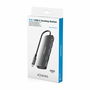 Hub USB Aisens USB-C DOCK 6 EN 1 GRIS Gris 100 W