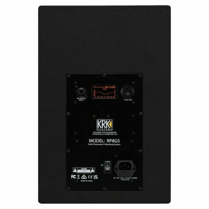 KRK Rokit RP8G5 Moniteur de studio actif 8 pouces, 203W, bi-amplifié, Kevlar, noir KRK Rokit RP8G5 Moniteur de studio actif 8 pouces, 203W, bi-amplifié, Kevlar, noir