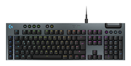 Logitech 920-012938 Clavier Gaming G915 X Sans Fil Lightspeed, Rétroéclairage RGB LIGHTSYNC, Touches Mécaniques Low-Profile GL Tactile, Noir