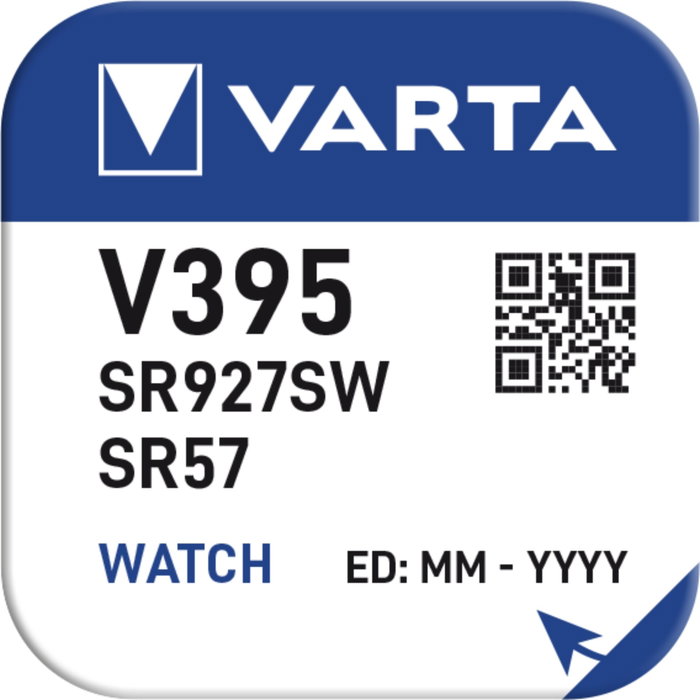 Varta Pile Bouton Oxyde d'Argent V395/SR57 38mAh Varta Pile Bouton Oxyde d'Argent V395/SR57 38mAh