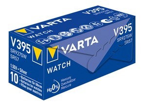 Varta SR57 V395 Pile bouton oxyde d'argent 1,5V 38mAh - Pour clés voiture, calculatrices, appareils électroniques