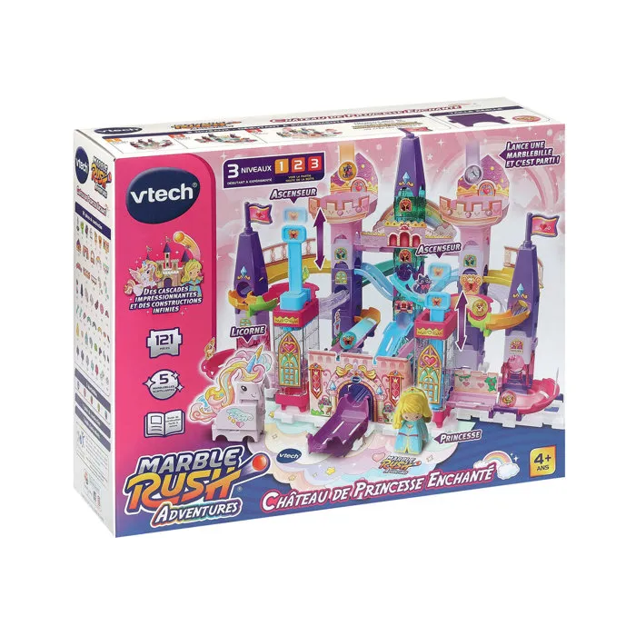 Vtech Marble Rush Adventures Château de Princesse Enchanté Multicolore
