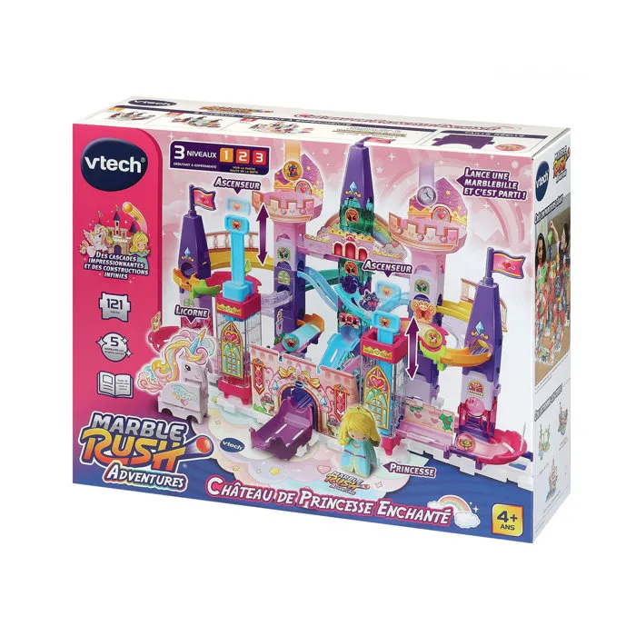 Vtech Marble Rush Adventures Château de Princesse Enchanté Multicolore
