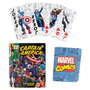 PALADONE Jeu de cartes collection Marvel Comics, barange dans une boîte métallique collector en forme de bande dessinée