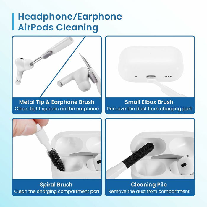 Kit de Nettoyage pour Écrans Ewent 21 en 1 Kit de Nettoyage pour Écrans Ewent 21 en 1