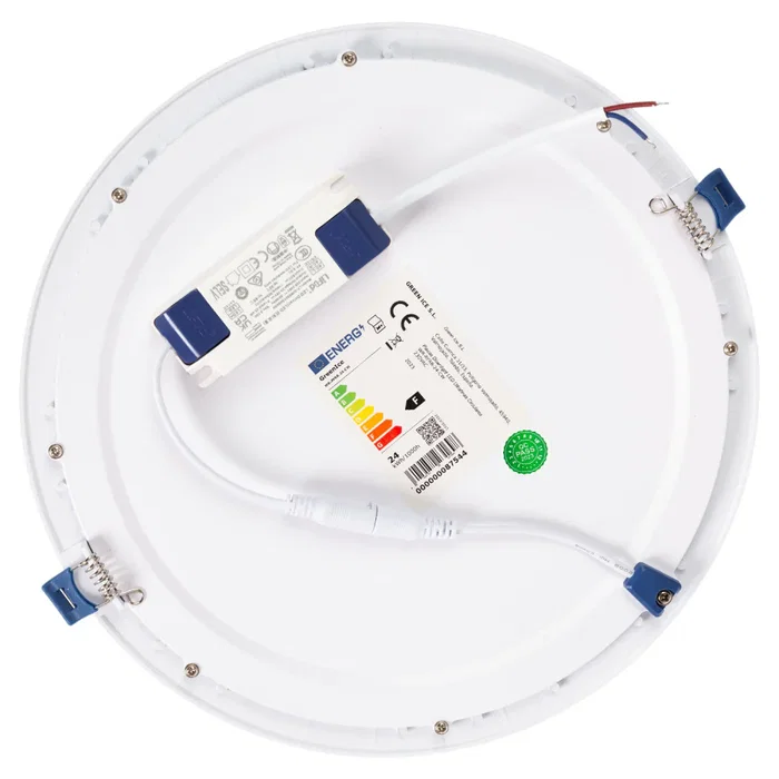 Plaque LED Circulaire 24W 2585Lm Driver Lifud Flicker Free IP20 30,000H Blanc Froid WR-AYRR-24-CW