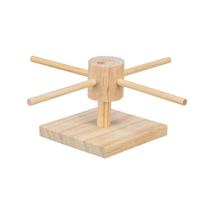 Mangeoir pour animaux Trixie Marron Bois 22 x 8 x 22 cm