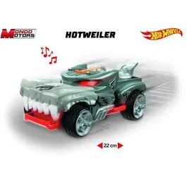 Hot Wheels Monster Action - Véhicule motorisé Hotweiler 23cm avec sons et lumières, roues motorisées et mâchoires - 3+ ans