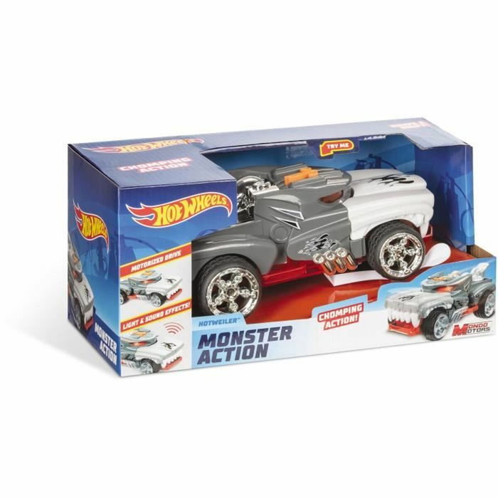 Mondo Motors Hot Wheels Monster Action Hotweiler - Véhicule motorisé avec sons et lumières