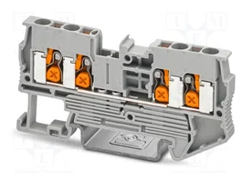 PHOENIX CONTACT Connecteur pour rail XT 2,5-QUATTRO Gris