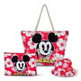 Karactermania Neceser Mickey & Soleil Hawaii 22,5x30,5x2 cm avec fermeture éclair - Nécessaire de plage en polyester