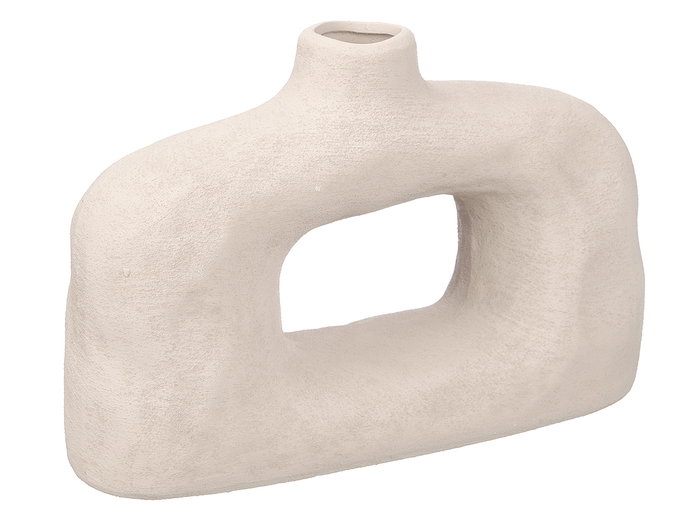 GIFTDECOR JARRON MODERNO AGUJERO BLANCO TERRACOTA PEQ GIFTDECOR JARRON MODERNO AGUJERO BLANCO TERRACOTA PEQ