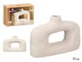 GIFTDECOR JARRON MODERNO AGUJERO BLANCO TERRACOTA PEQ