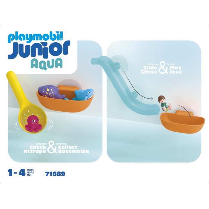 Playmobil Junior 71689 Toboggan aquatique et animaux marins