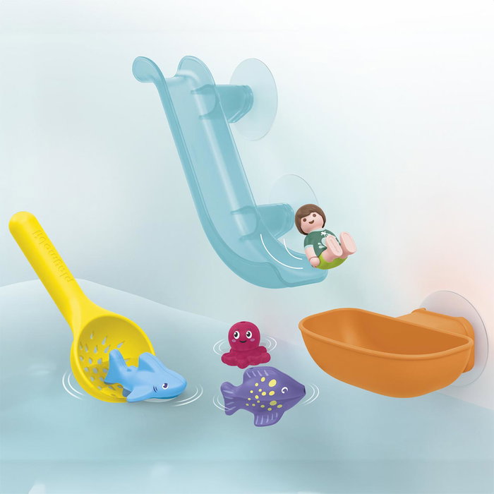 Playmobil Junior 71689 Toboggan aquatique et animaux marins