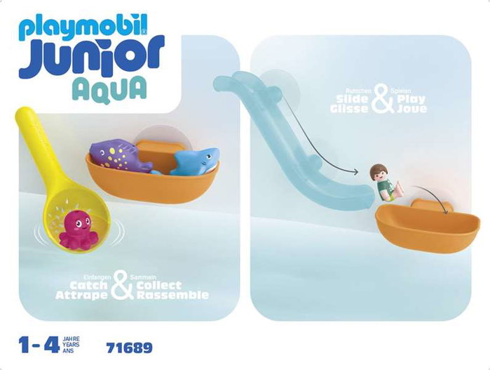 Playmobil Junior 71689 Toboggan aquatique et animaux marins