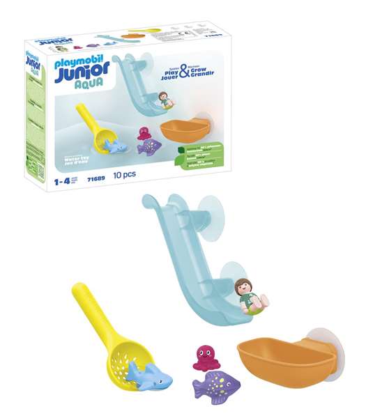 Playmobil Junior 71689 Toboggan aquatique et animaux marins