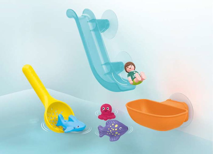 Playmobil Junior 71689 Toboggan aquatique et animaux marins