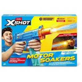 ZURU XSHOT Pistolet à eau motorisé Fast-Fill avec canon LED Turbo Stream - À partir de 8 ans