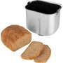 SENCOR SBR 1040WH - Machine à Pain 900 g, 10 Programmes, Écran LCD, Fonction Maintien au Chaud 60 min, Moule Antiadhésif Lavable - 550 W, Blanc