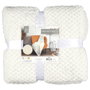 Home Deco Factory Couverture Nid d'Abeille Crème 120x150 cm