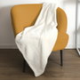 Home Deco Factory Couverture Nid d'Abeille Crème 120x150 cm