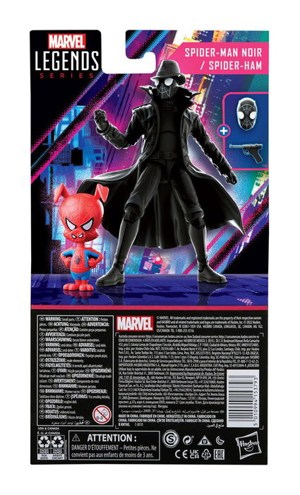 Hasbro Marvel Legends Spider-Man: New Generation Pack de 2 figurines Spider-Man Noir & Spider-Ham 15 cm