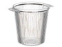 Leknes Seau à Champagne Rayé Transparent 2,2L Plastique 21x17x16 cm (Set de 12)