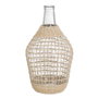 BigBuy Home Vase Naturel verre Rotin 23 x 23 x 40 cm