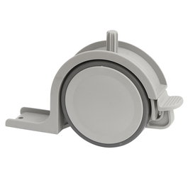 Q&Q Roue de secours Toscana SP35 avec coffre plastique gris et système de freinage