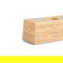 Q&Q Maya - Pied de meuble en plastique, finition hêtre naturel, dimensions 220x35 mm, hauteur 35 mm, fabriqué en Espagne