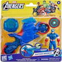 HASBRO Moto Lanzaescudos avec figurine Capitaine America Marvel Avengers