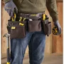 STANLEY Ceinture porte-outils en cuir marron
