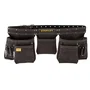 STANLEY Ceinture porte-outils en cuir marron