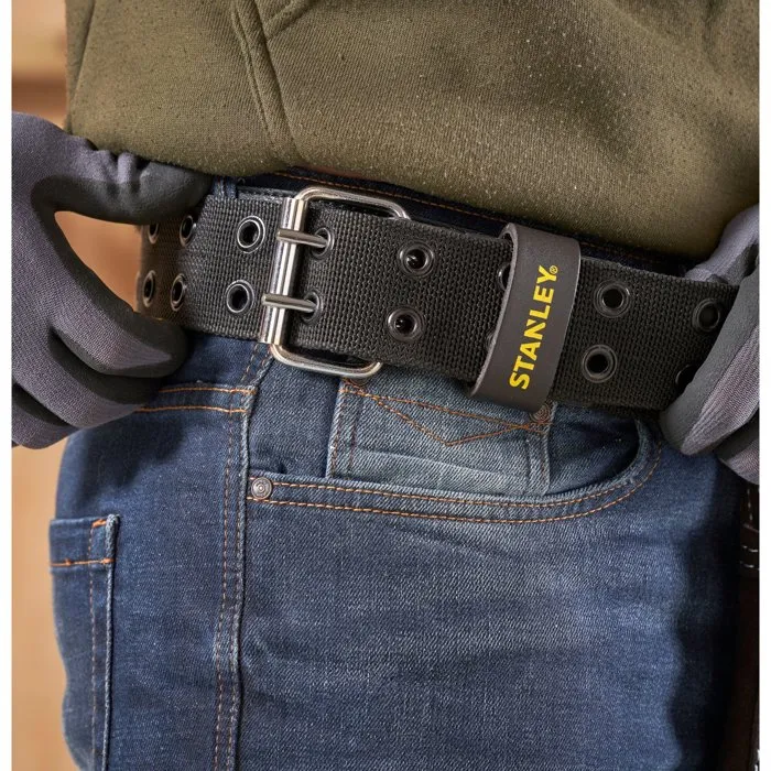 STANLEY Ceinture porte-outils en cuir marron