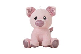 Creaciones Llopis Cerdito - Perruque de cochon rose pour enfant - 32 cm - Dès 3 ans