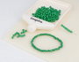 Innspiro Rocaille de verre ronde opaque verte 3,8mm 120g