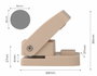 Innspiro Emporte-pièce de figures Eva Foam Super Punch cercle 16mm