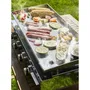 Cookingbox Plancha à Gaz Brasilia II - 4 Feux, 10 kW, Surface Inox 84 x 34 cm, Professionnelle, avec Allumage Piézo et Tiroir à Graisse