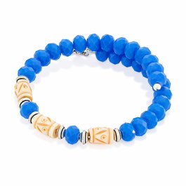 Alex And Ani Bracelet Bleu Electra en Résine