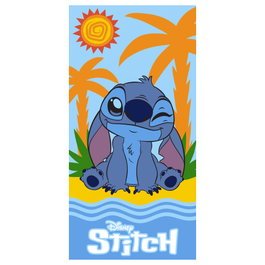 DISNEY Serviette de bain Stitch microfibre 70x140 cm 250 g/m² 100% polyester