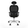 Piqueras y Crespo Chaise de Bureau 1D086N1 Noir et Brun foncé