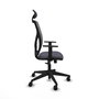 Piqueras y Crespo Chaise de Bureau Motilla avec Appui-tête et Mécanisme Synchrone Gris