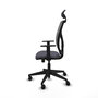 Piqueras y Crespo Chaise de Bureau Motilla avec Appui-tête et Mécanisme Synchrone Gris