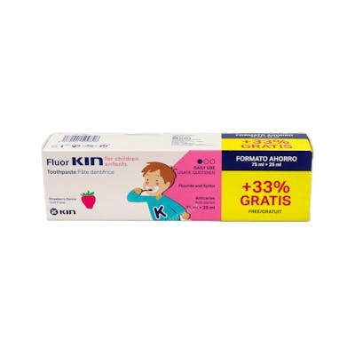Kin Fluorkin Infantil Pasta Dentífrica Fraise 100 ml Kin Fluorkin Infantil Pasta Dentífrica Fraise 100 ml