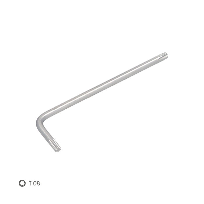 WOLFPACK LINEA PROFESIONAL Clé Torx Standard T08 en Acier Chrome Vanadium
