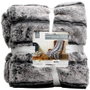 Home Deco Factory Mante imitation peau grise 120x150 cm