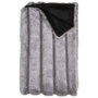 Home Deco Factory Mante imitation peau grise 120x150 cm